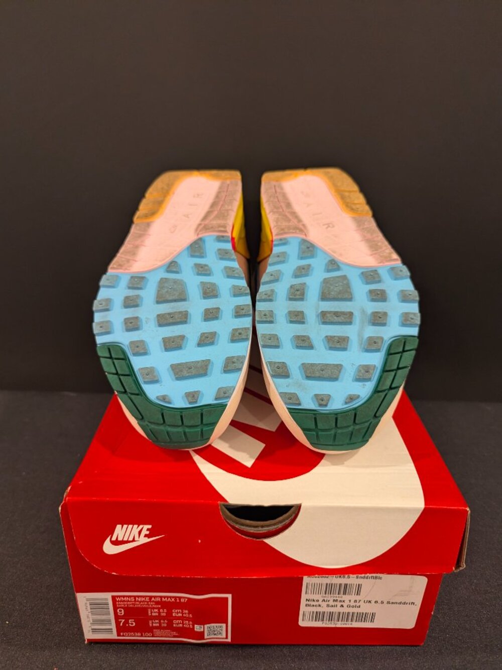WMNS Nike Air Max 1 '87 - Sz 9W - Sanddrift/Black-Sail - Picture 5 of 6